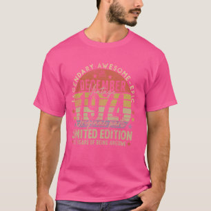 Camiseta Leyenda desde diciembre de 1974 Retro 50 cumpleaño