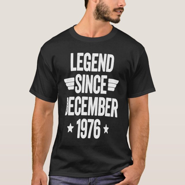 Camiseta Leyenda desde diciembre de 1976 1 (Anverso)
