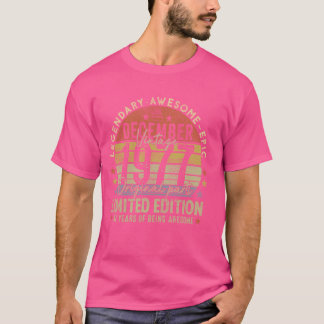 Camiseta Leyenda desde diciembre de 1977 Retro 47 cumpleaño