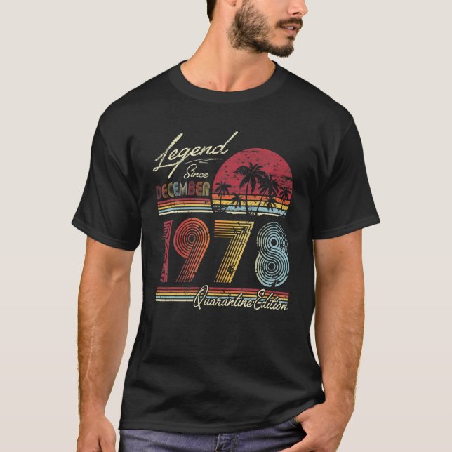 Camiseta Leyenda Desde Diciembre De 1978 43 Años 43 Cuarent (Anverso)