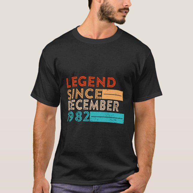 Camiseta Leyenda Desde Diciembre De 1982 41 Años De Edad 41 (Anverso)