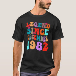 Camiseta Leyenda desde diciembre de 1982 Viejo Cumpleaños R