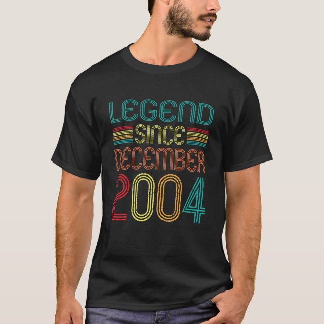 Camiseta Leyenda Desde Diciembre De 2004 18 Años Retro 18ª (Anverso)