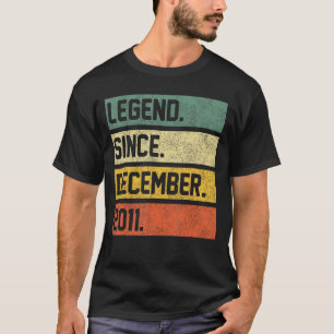 Camiseta Leyenda desde diciembre de 2011 11º cumpleaños 11 