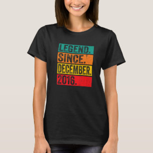 Camiseta Leyenda desde diciembre de 2016 Retro 6º cumpleaño