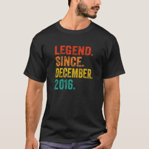 Camiseta Leyenda desde diciembre de 2016 Retro 6 años 6ª B