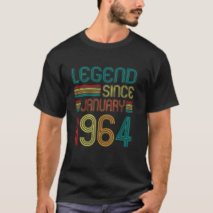 Camiseta Leyenda desde enero de 1964 Regalos de 61 años cum