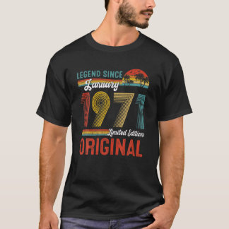 Camiseta Leyenda Desde Enero De 1971 51Años Hombres Retro