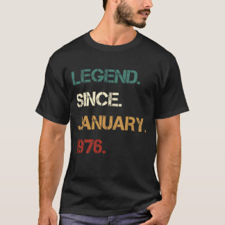 Camiseta Leyenda desde enero de 1976