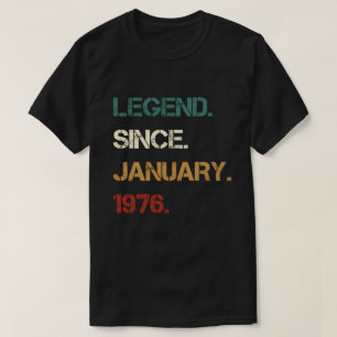 Camiseta Leyenda desde enero de 1976