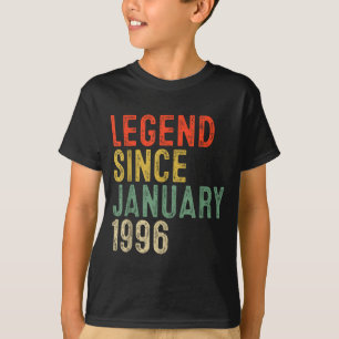Camiseta Leyenda desde enero de 1996 Cumpleaños 30 30 años