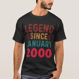 Camiseta Leyenda desde febrero de 2000 Vintage Birthday