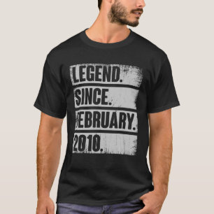 Camiseta Leyenda Desde Febrero De 2010 Un Regalo De 12 Años