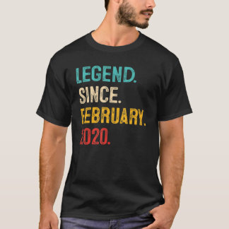 Camiseta Leyenda desde febrero de 2020 3ᵉʳ Birthday Gift 3