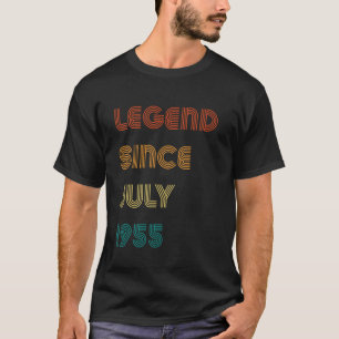 Camiseta Leyenda Desde Julio 1955 Retro 70 Cumpleaños