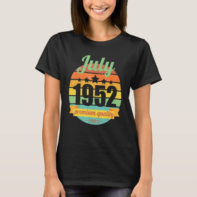 Camiseta Leyenda desde julio de 1952 70 años 70 años 70 cum (Anverso)