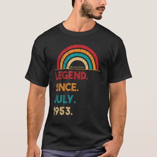 Camiseta Leyenda desde julio de 1953 69º cumpleaños Retro N (Anverso)