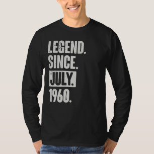 Camiseta Leyenda desde julio de 1960 62 años