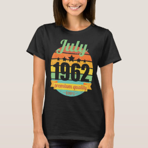 Camiseta Leyenda desde julio de 1962 60 años 60 años 60 cum