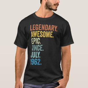 Camiseta Leyenda desde julio de 1962 61 años