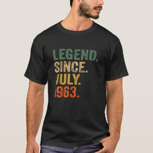 Camiseta Leyenda Desde Julio De 1963 58º Regalo De Cumpleañ