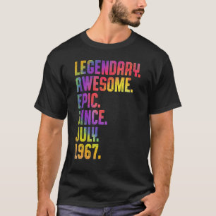 Camiseta Leyenda Desde Julio De 1967 Tye 56 Años De Edad 56