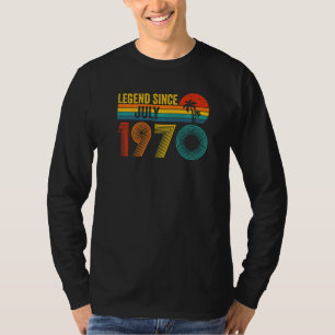 Camiseta Leyenda desde julio de 1970 52º cumpleaños 52 años