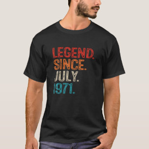 Camiseta Leyenda Desde Julio De 1971 50º Cumpleaños 50 Años