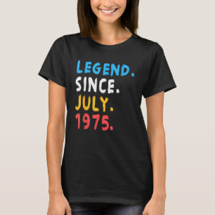 Camiseta Leyenda desde julio de 1975 Retro 48 años de edad