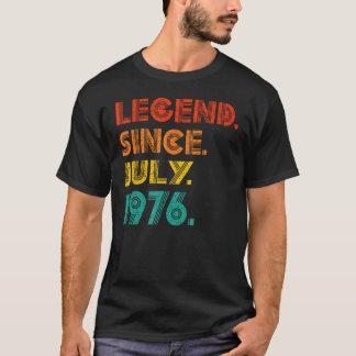 Camiseta Leyenda Desde Julio De 1976 Nacimiento De Idea De