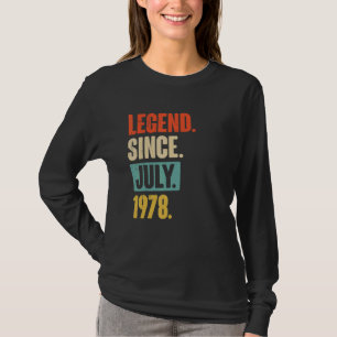 Camiseta Leyenda desde julio de 1978 44 años