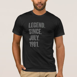 Camiseta Leyenda desde julio de 1981 41 años