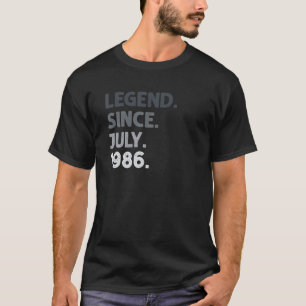 Camiseta Leyenda Desde Julio De 1986 35º Cumpleaños 35 Años