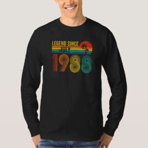 Camiseta Leyenda desde julio de 1988 34º cumpleaños 34 años