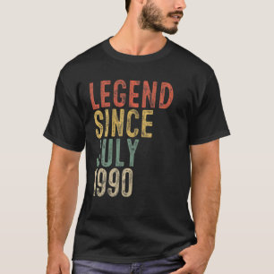 Camiseta Leyenda Desde Julio De 1990 30º Regalo De Cumpleañ