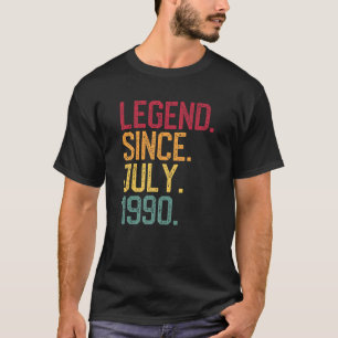 Camiseta Leyenda desde julio de 1990 30th Birthday Shirt Me