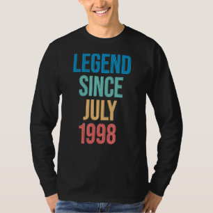 Camiseta Leyenda desde julio de 1998 24 años 24th Bday Par