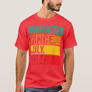 Camiseta Leyenda desde julio de 2014 8 cumpleaños 8 años Vi