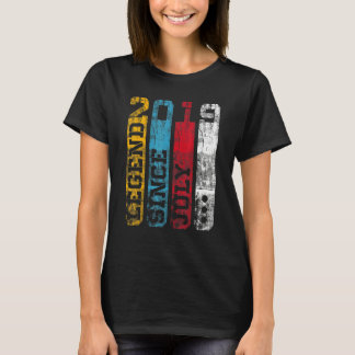 Camiseta Leyenda desde julio de 2019 Tercer cumpleaños 3 añ