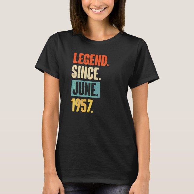Camiseta Leyenda desde junio de 1957 65 años (Anverso)