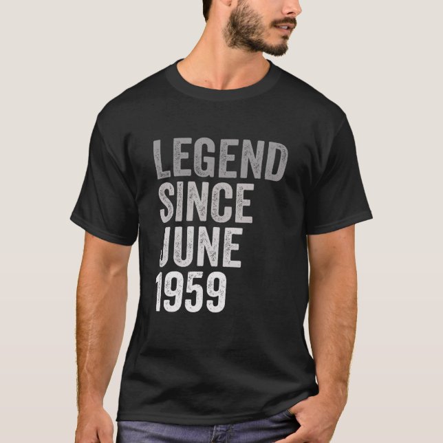 Camiseta Leyenda Desde Junio De 1959 Impresionante 62 Años  (Anverso)