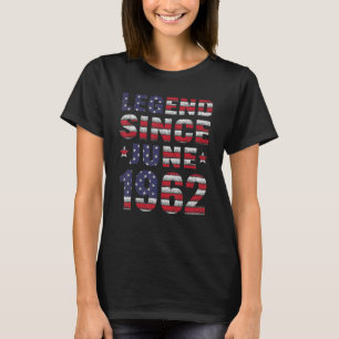 Camiseta Leyenda desde junio de 1962 60º cumpleaños 60 años