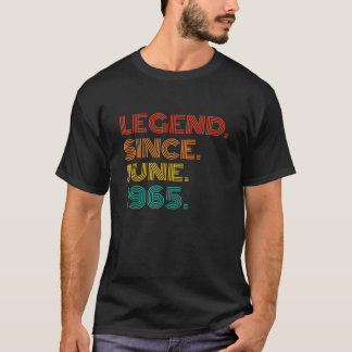 Camiseta Leyenda Desde Junio De 1965 Tee Vintage 1965 Anive