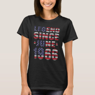 Camiseta Leyenda desde junio de 1966 56º cumpleaños 56 años