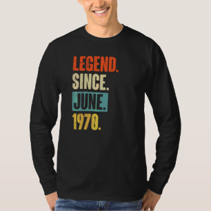 Camiseta Leyenda desde junio de 1970 52 años