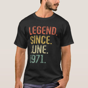 Camiseta Leyenda Desde Junio De 1971 50º Cumpleaños 50 Años