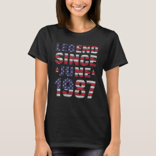 Camiseta Leyenda desde junio de 1987 35º cumpleaños 35 años