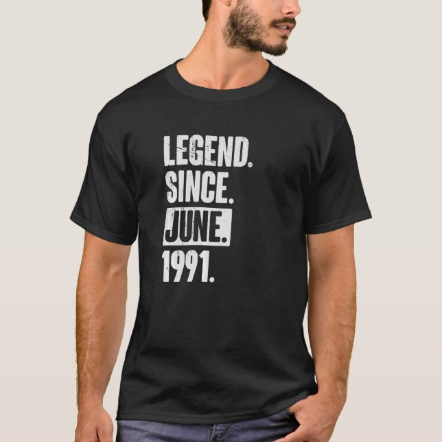 Camiseta Leyenda desde junio de 1991 31 años (Anverso)