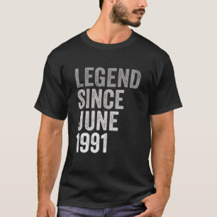 Camiseta Leyenda Desde Junio De 1991 Impresionante De 30 Añ