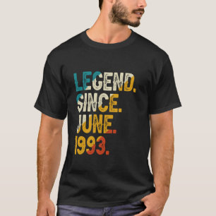 Camiseta Leyenda desde junio de 1993 30th Birthday Vintage